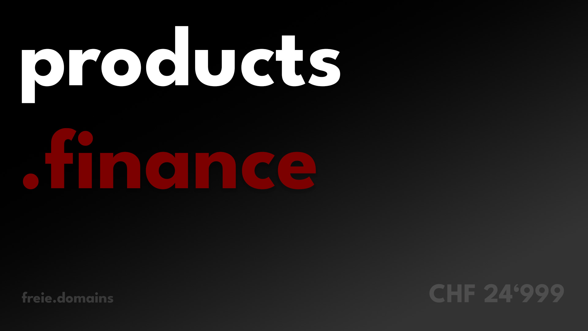 products.finance bei freie.domains erhältlich